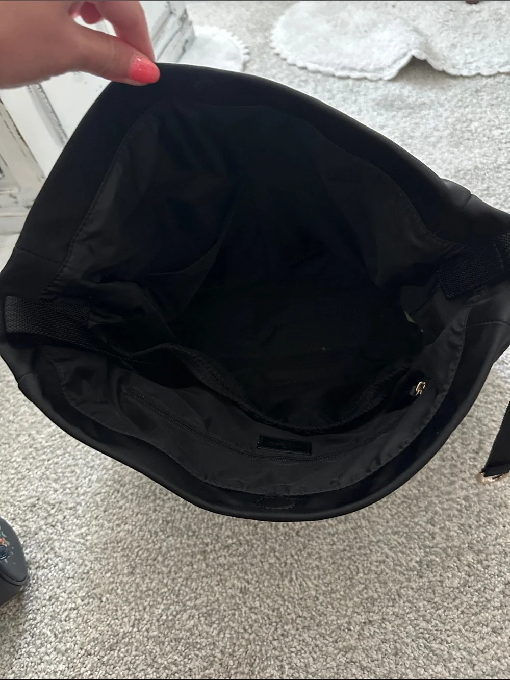 kate spade Black Nylon Crossbody Organizer Tote